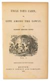 STOWE, HARRIET BEECHER. Uncle Toms Cabin; or, Life Among the Lowly.